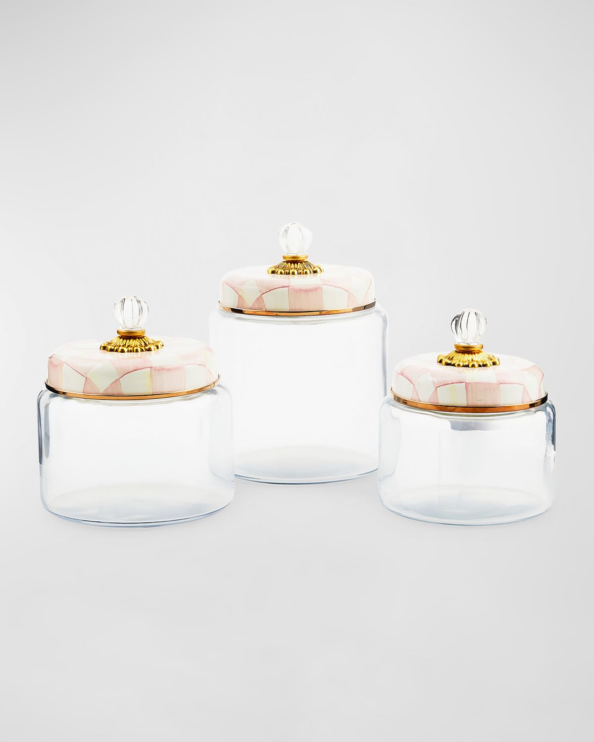 MacKenzie-Childs Rosy Check Kitchen Canister