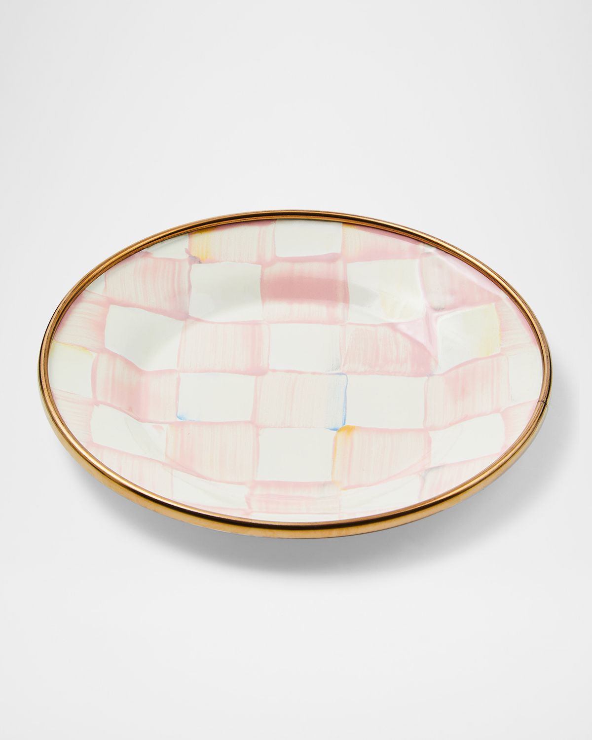 MacKenzie-Childs Rosy Check Appetizer Plates