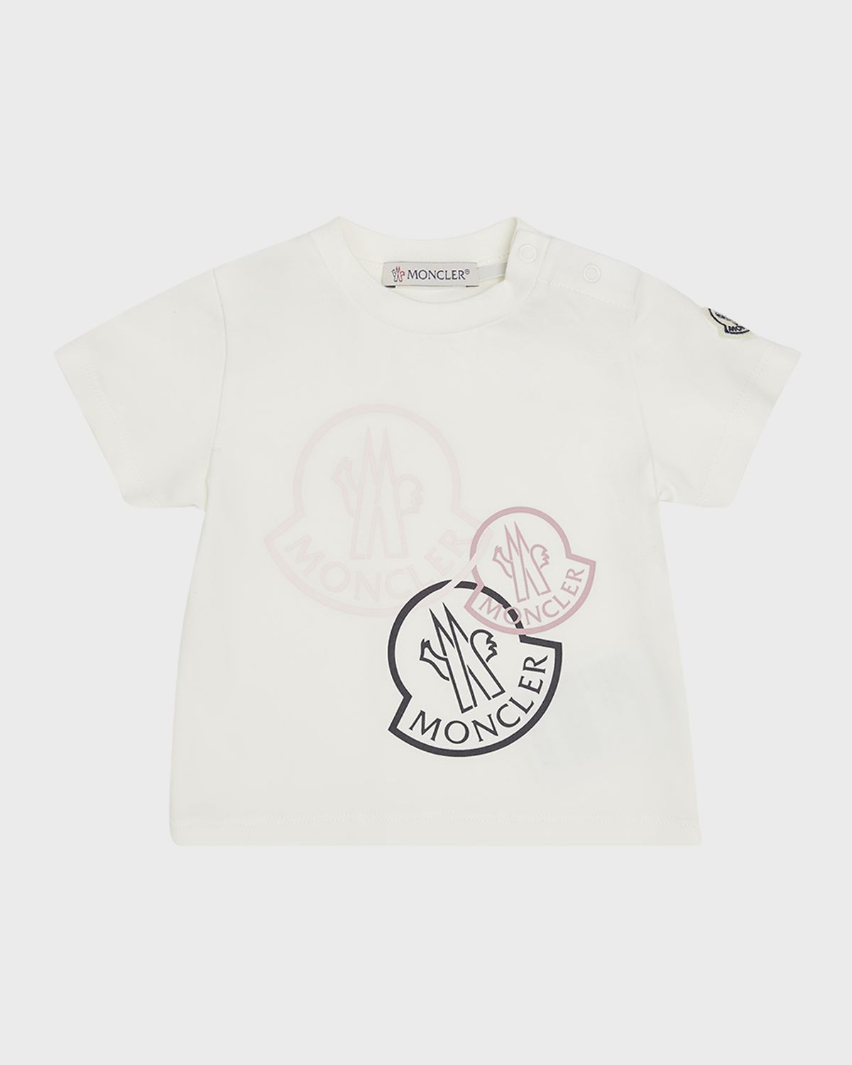 Moncler Girl 's Tricolor Bell Logo-Print T-Shirt, Size 6M-3