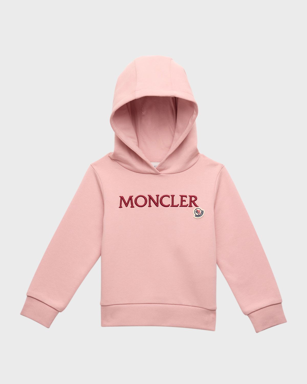 Moncler Girl 's Embroidered Logo-Print Hoodie | Thumbnail 4