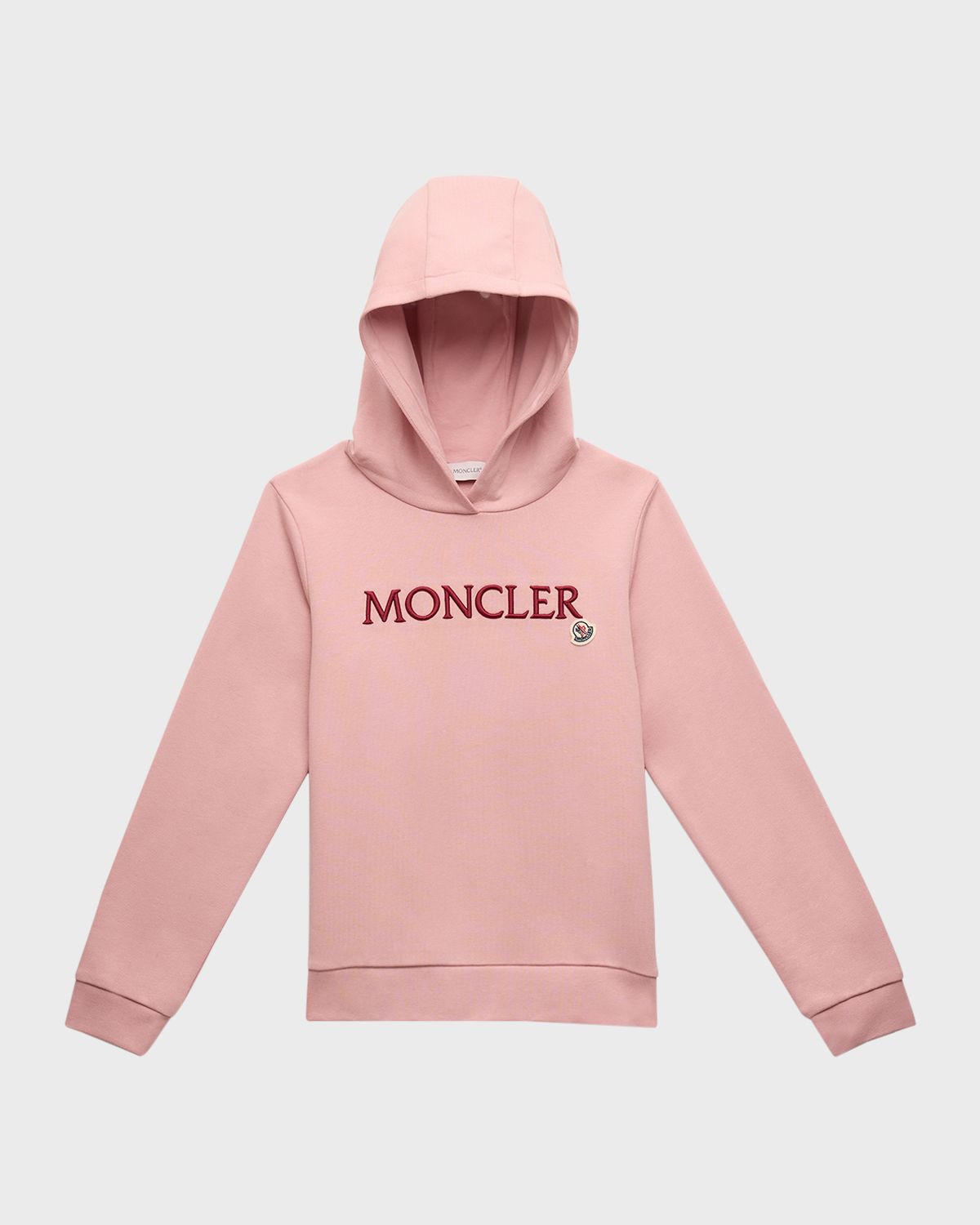 Moncler Girl 's Embroidered Logo-Print Hoodie | Thumbnail 4