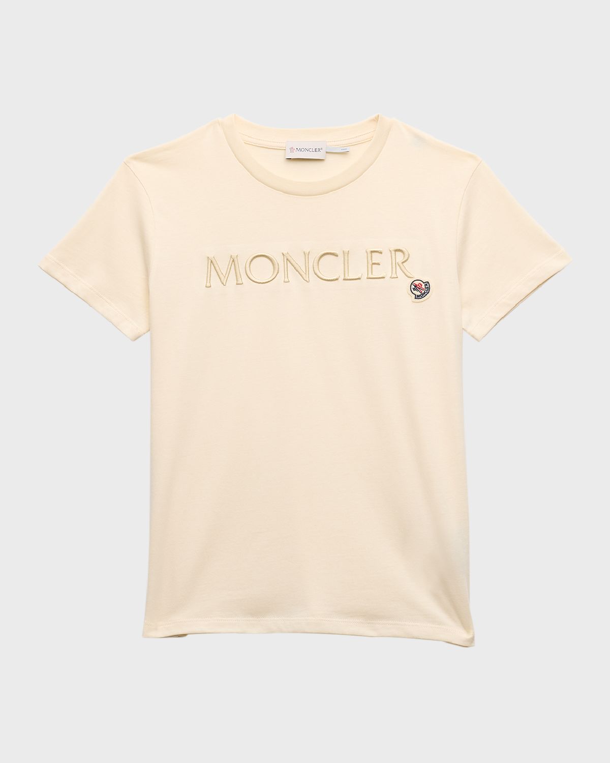 Moncler Girl 's Embroidered Logo-Print T-Shirt | Thumbnail 4