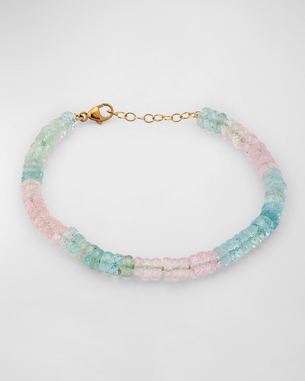 JIA JIA Aquamarine and Morganite Fancy Cut Bracelet