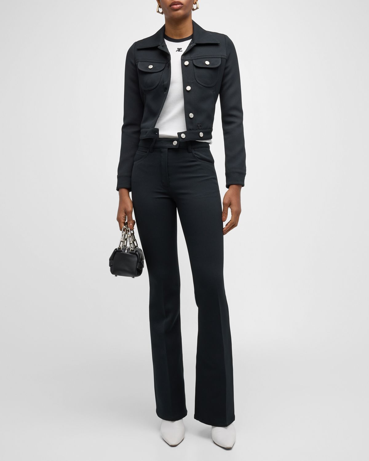 Courreges Signature Twill Trucker Jacket