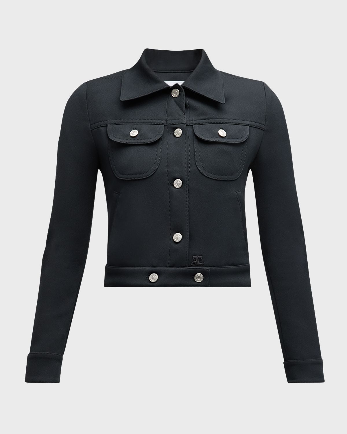 Courreges Signature Twill Trucker Jacket | Thumbnail 8