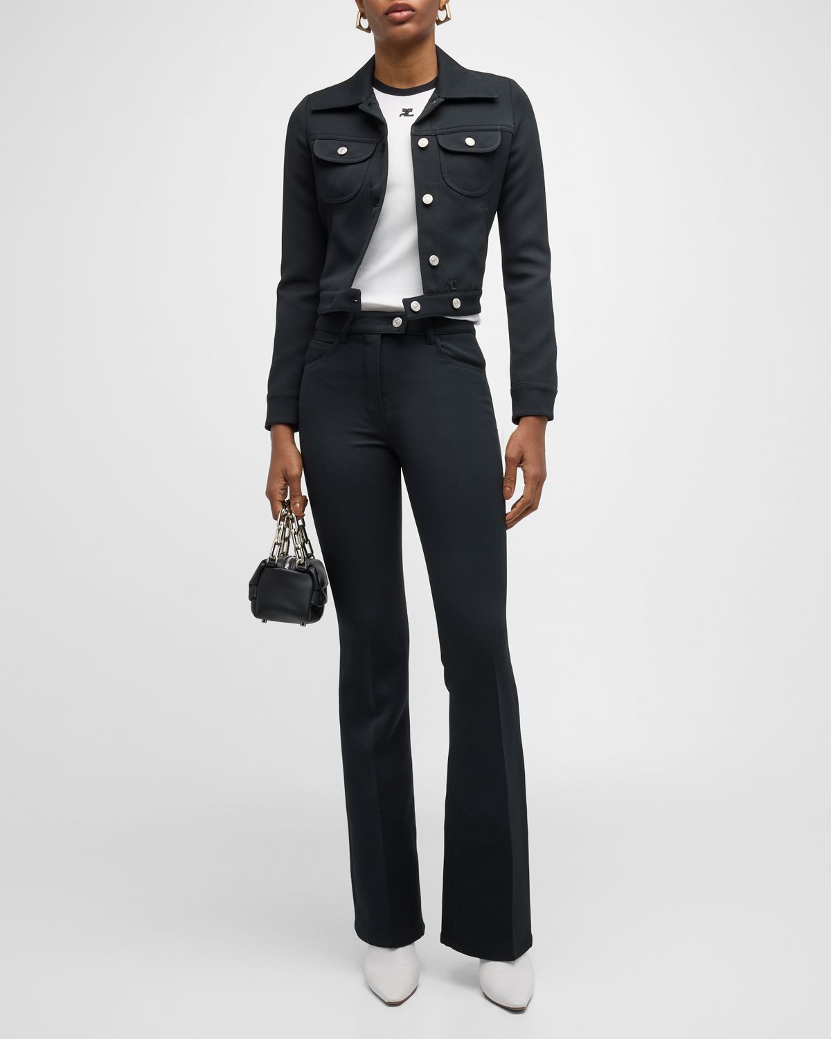 Courreges Signature Contrast T-Shirt