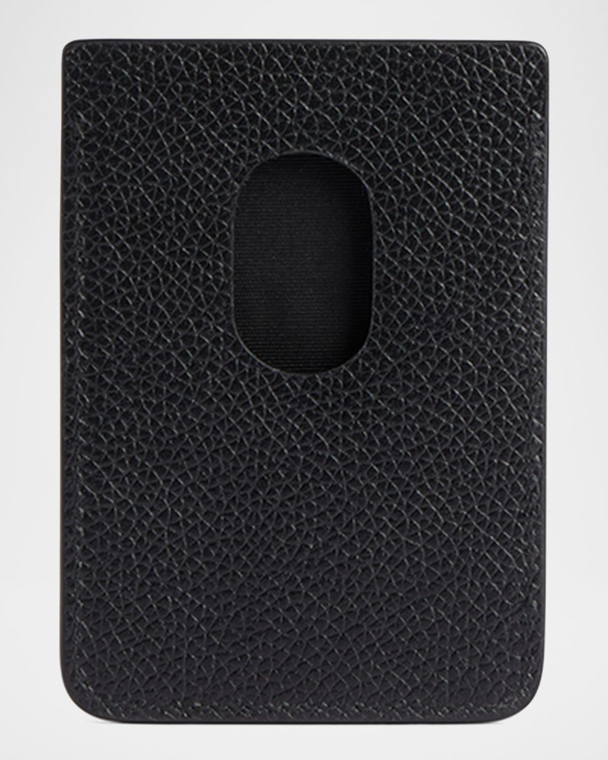 Balenciaga Men 's Cash Magnet Leather Card Holder