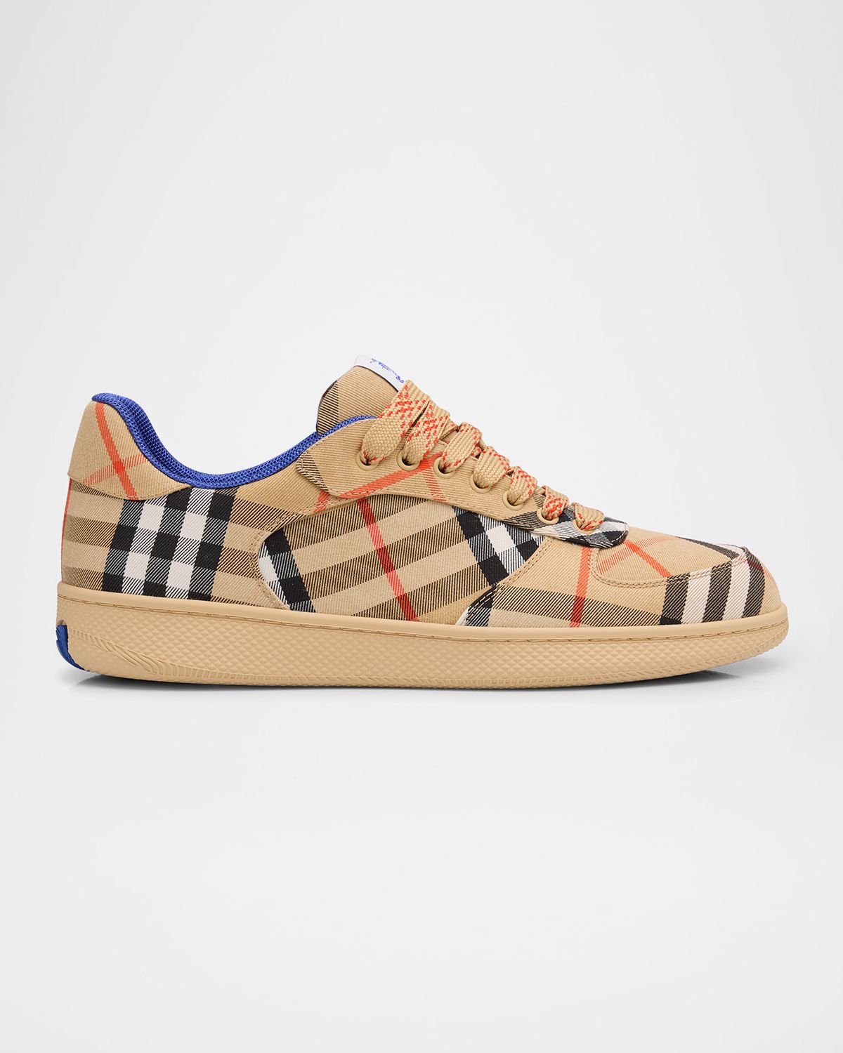 Burberry Men 's Check Low-Top Sneakers