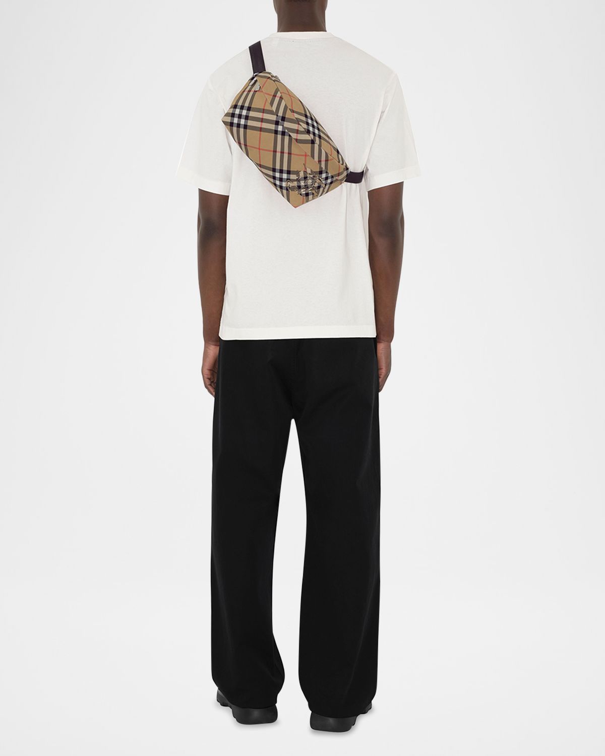 Burberry Men 's Essential Check Belt Bag