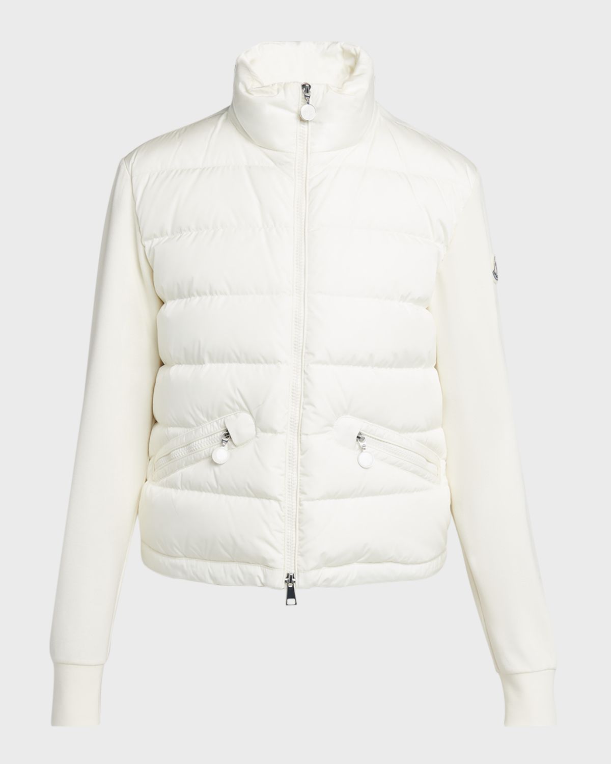 Moncler Quilted Nylon Zip-Up Cardigan