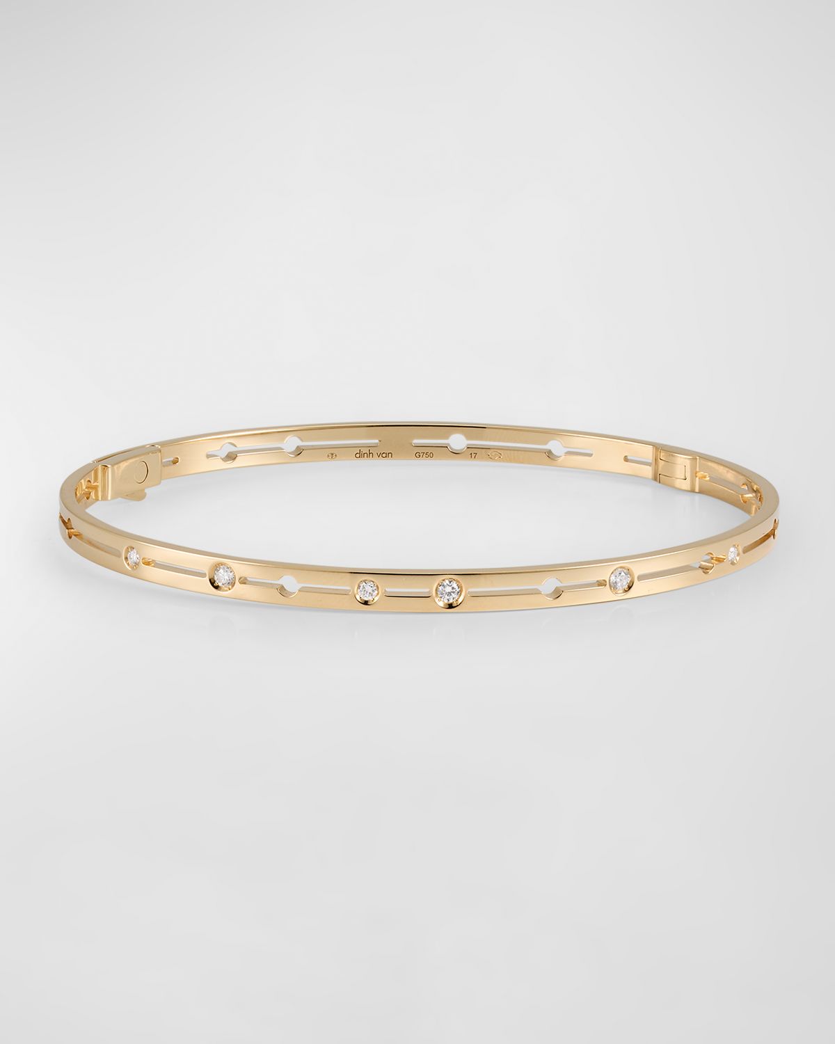 DINH VAN Pulse 18K Yellow Gold Diamond Bracelet