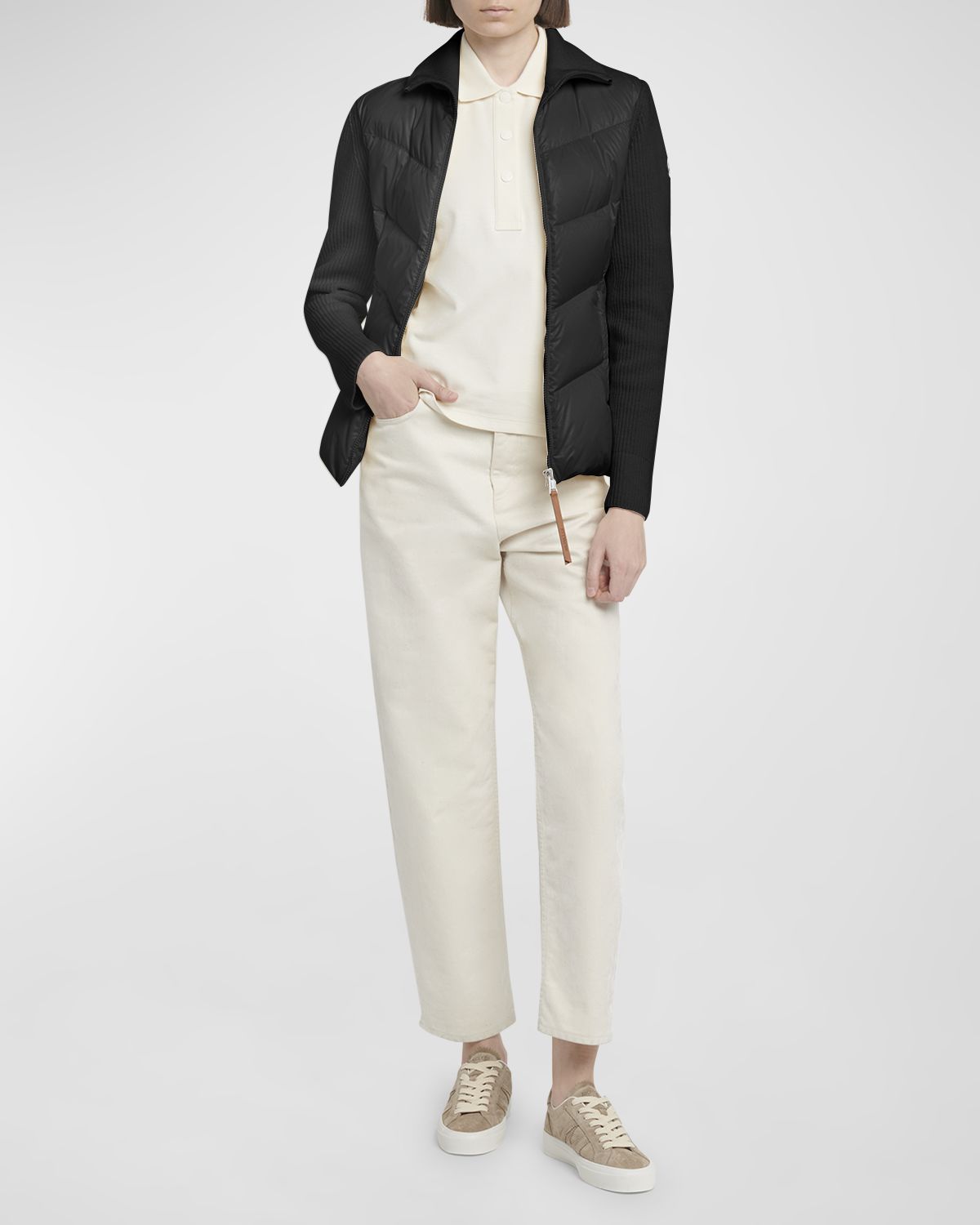 Moncler Puffer Knit Cardigan