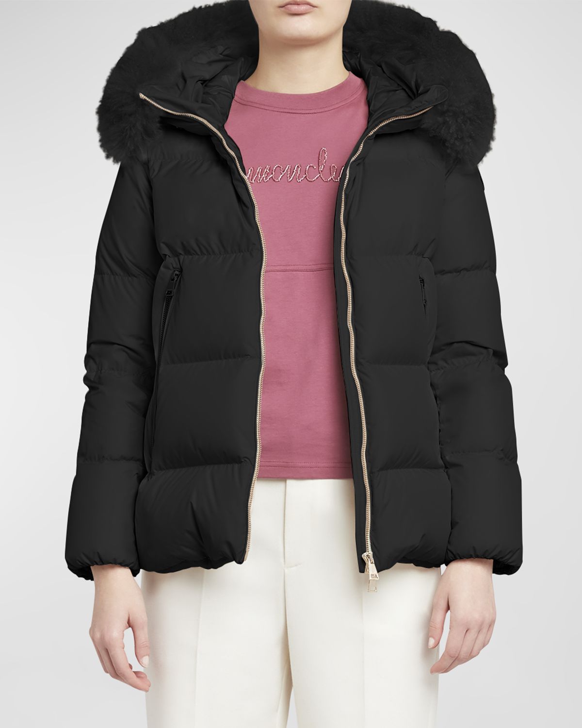 Moncler Laiche Short Puffer Parka Jacket