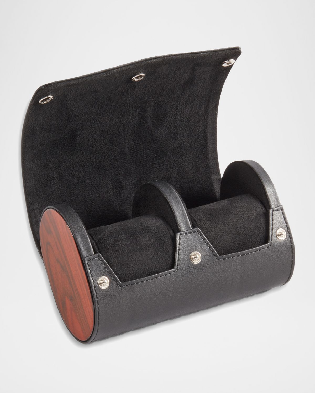 Bey-Berk Radford Leather 2-Watch Case