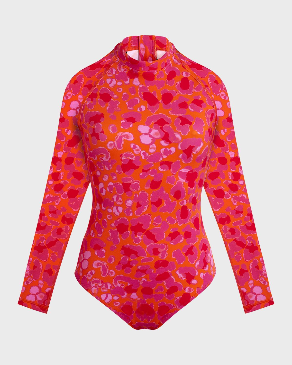 Vilebrequin Abstract Leopard Printed Rashguard One-Piece Swimsuit | Thumbnail 4 Vilebrequin Abstract Leopard Printed Rashguard One-Piece Swimsuit | Thumbnail 4