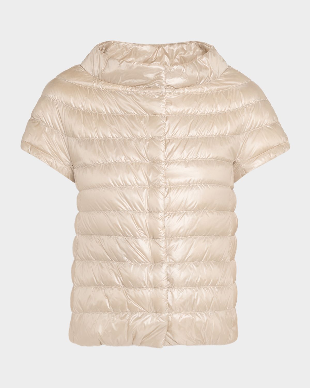 Herno Emilia Water-Resistant Ultralight Nylon Puffer Cape