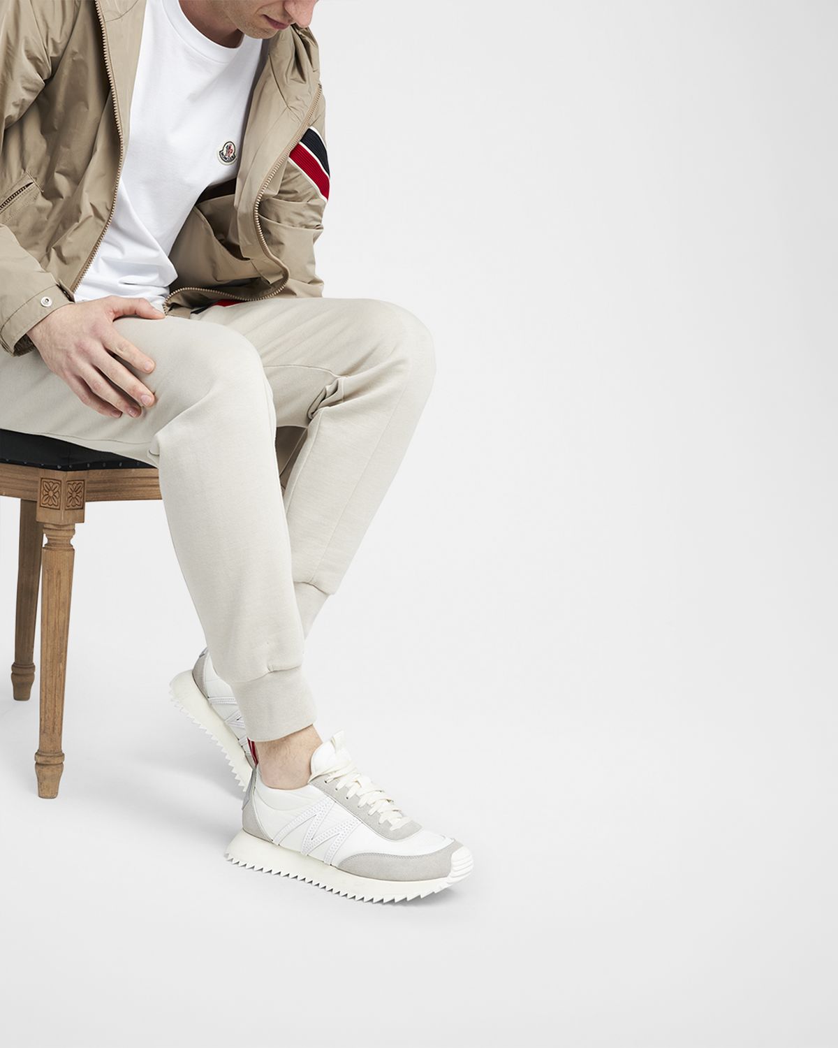 Moncler Men 's Pacey Nylon and Suede Runner Sneakers