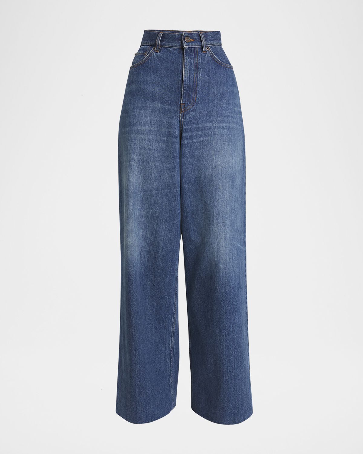 Chloe Wide Leg Denim Trousers