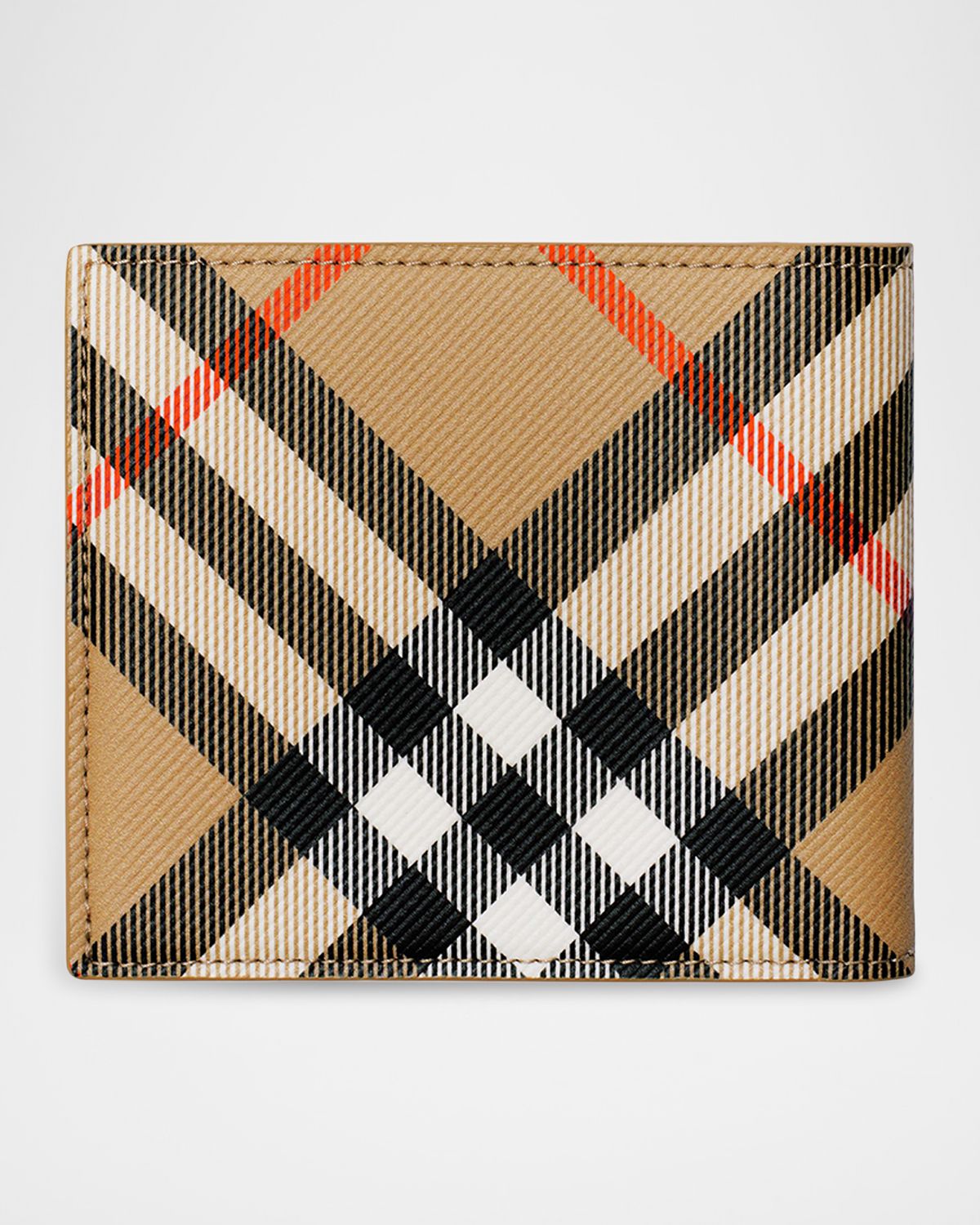 Burberry Men 's Check Bifold Wallet