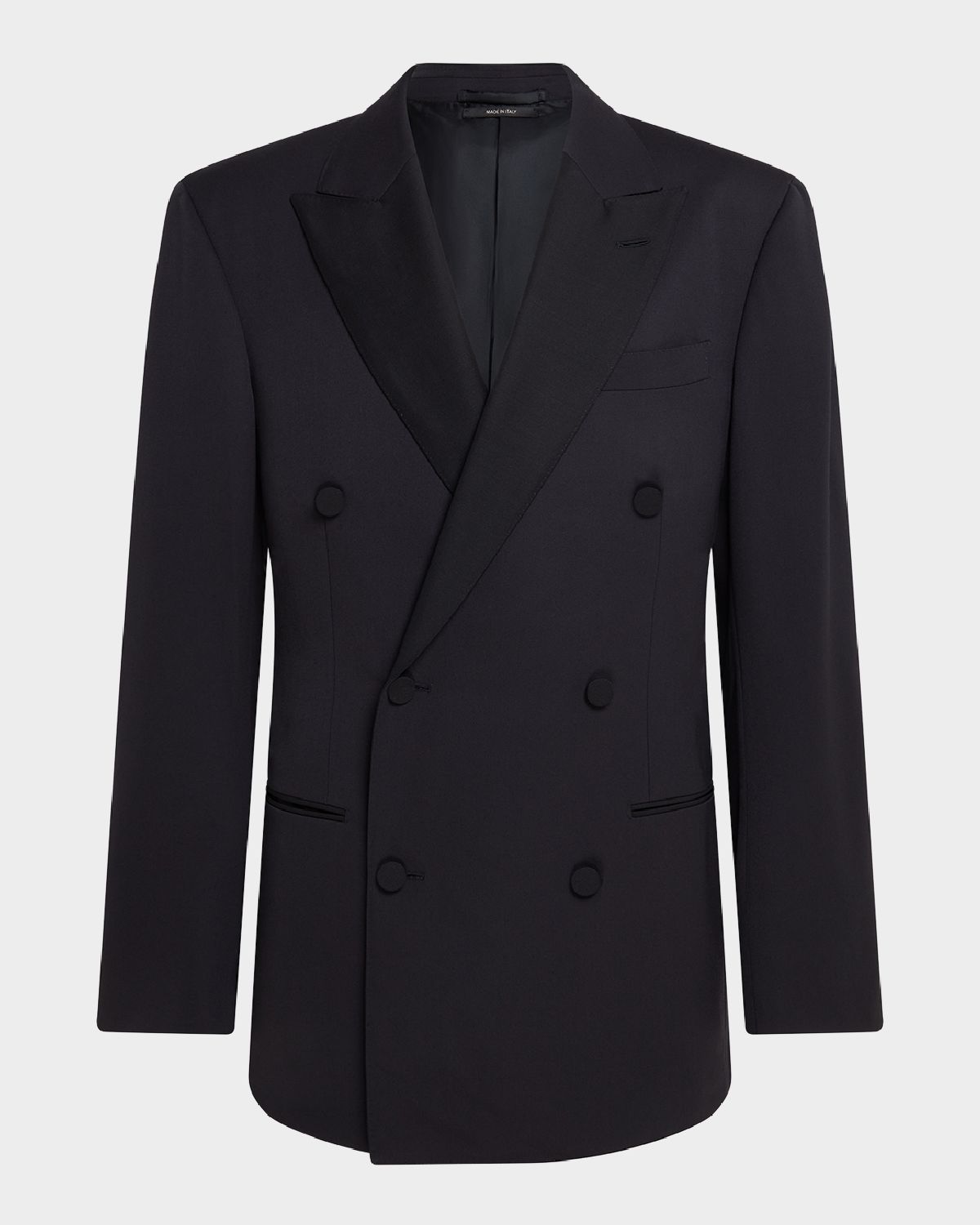 dunhill Men 's Double-Breasted Peak Lapel Dinner Jacket