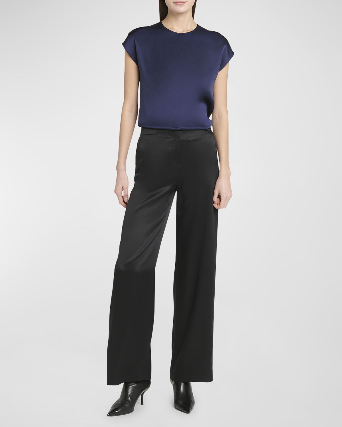 Giorgio Armani Silk Wide-Leg Trousers