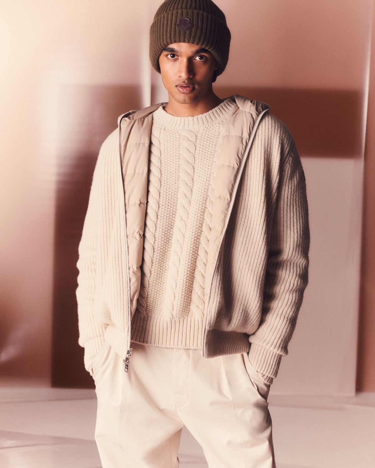 Moncler Men 's Ribbed Cashmere Beanie