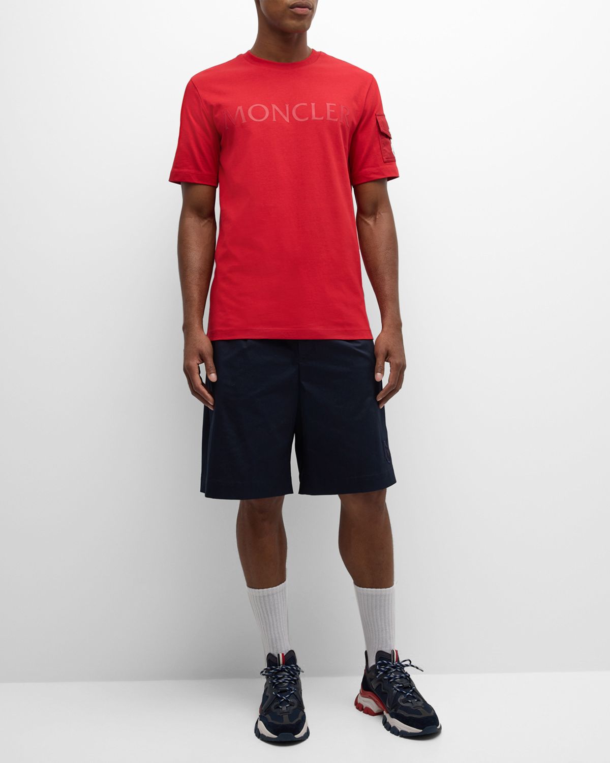 Moncler Men 's Laminated Logo T-Shirt
