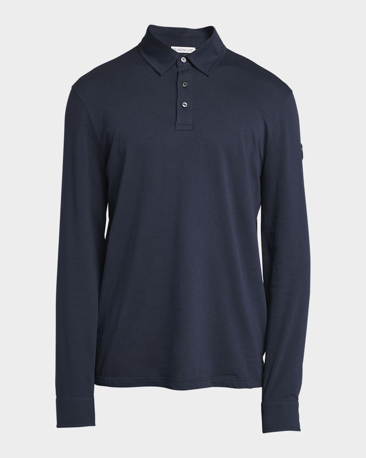 Moncler Men 's Cashmere Long-Sleeve Polo Shirt