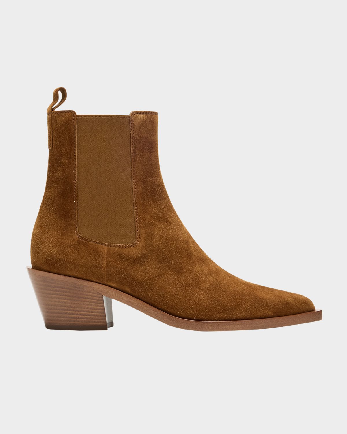 Gianvito Rossi Wylie Suede Western Chelsea Booties | Thumbnail 7