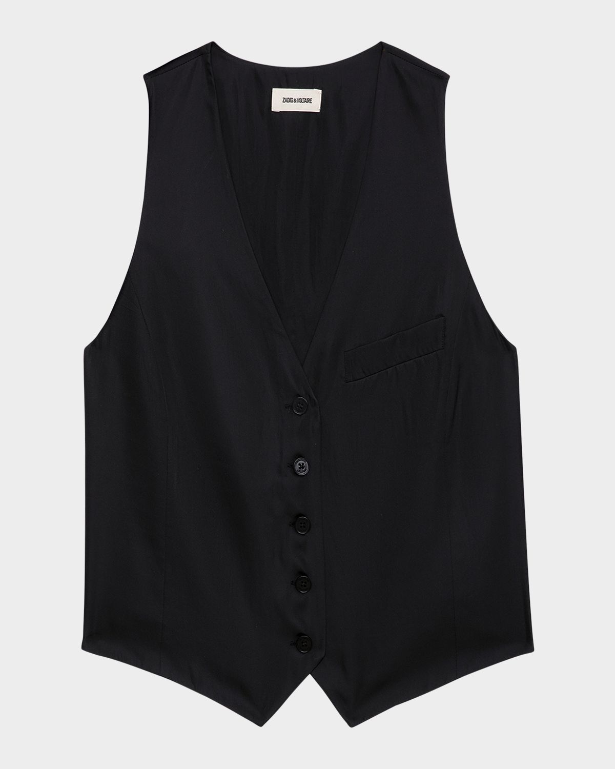 Zadig & Voltaire Emaux Satin Vest