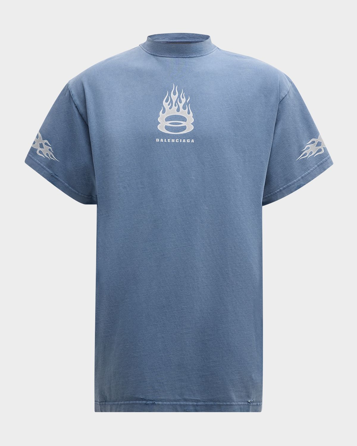 Balenciaga Men 's Burning Unity Oversized T-Shirt