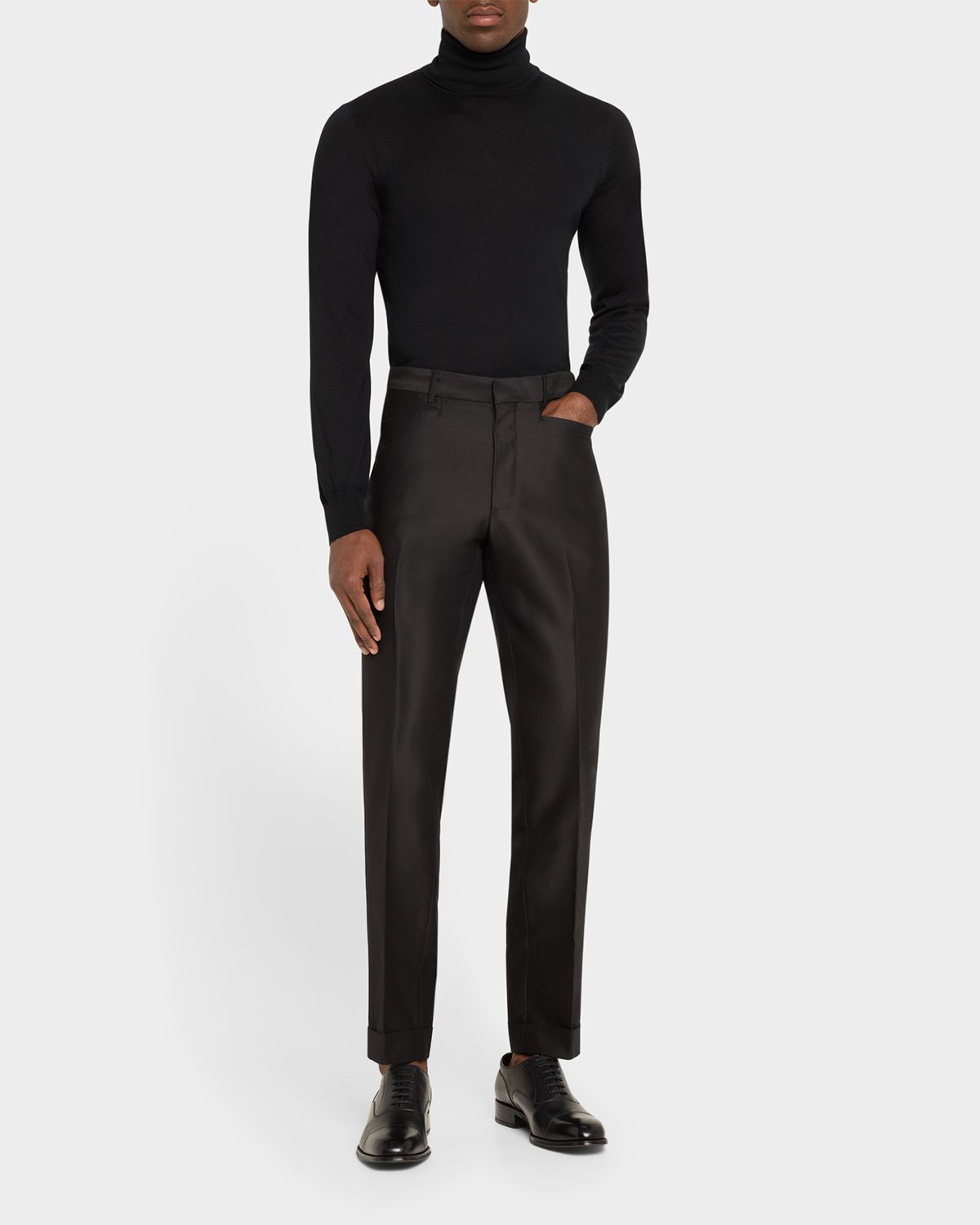 TOM FORD Men 's Fine-Gauge Cashmere Turtleneck Sweater