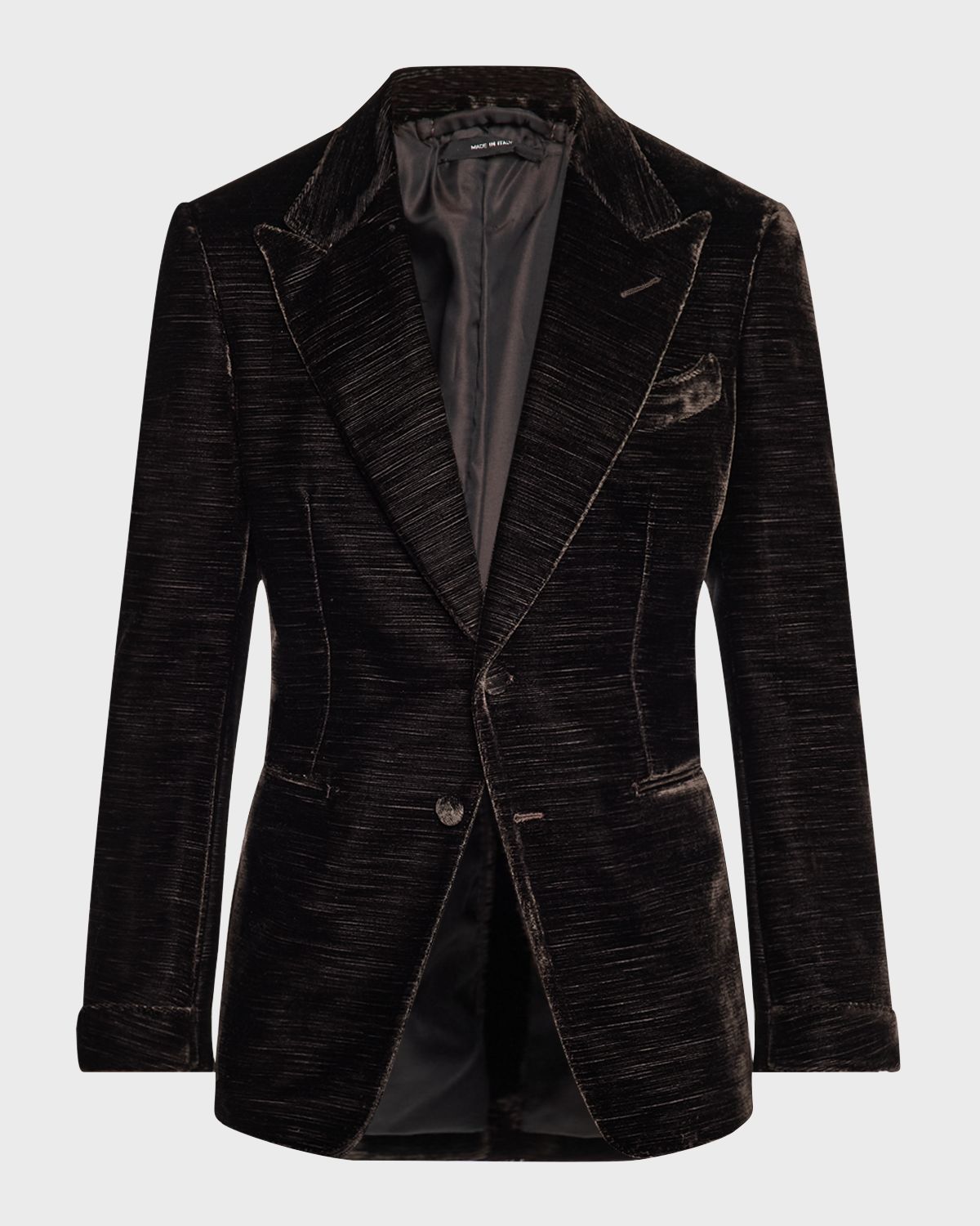 TOM FORD Men 's Shelton Velvet Faille Cocktail Jacket