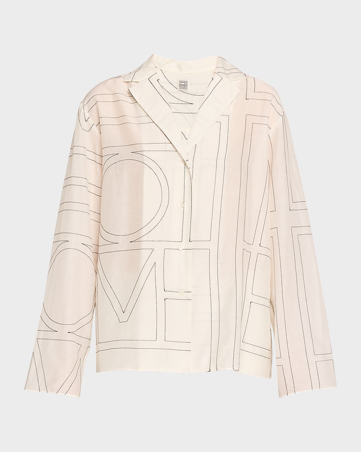 Toteme Monogram Cotton PJ Top