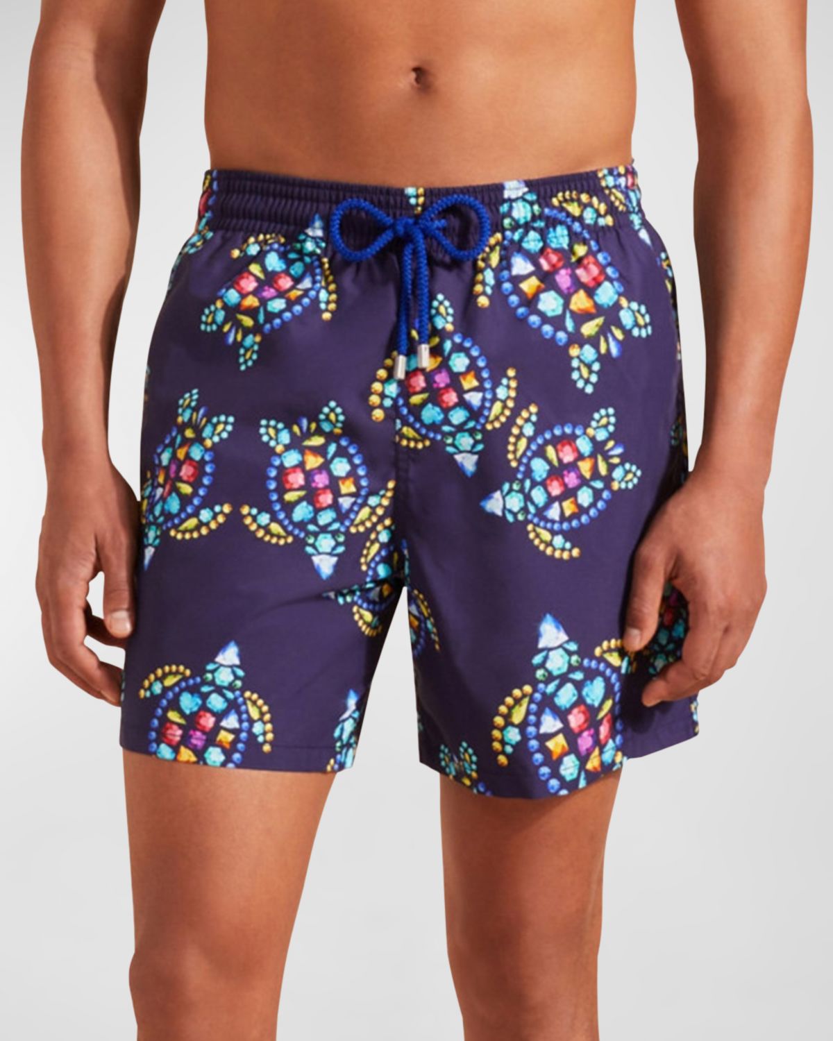 Vilebrequin Men 's Vendome Turtles Swim Shorts