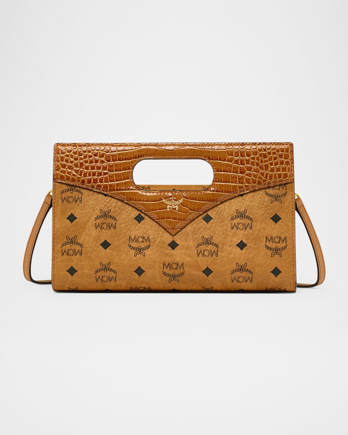 MCM Diamond Visetos Monogram Crossbody Bag