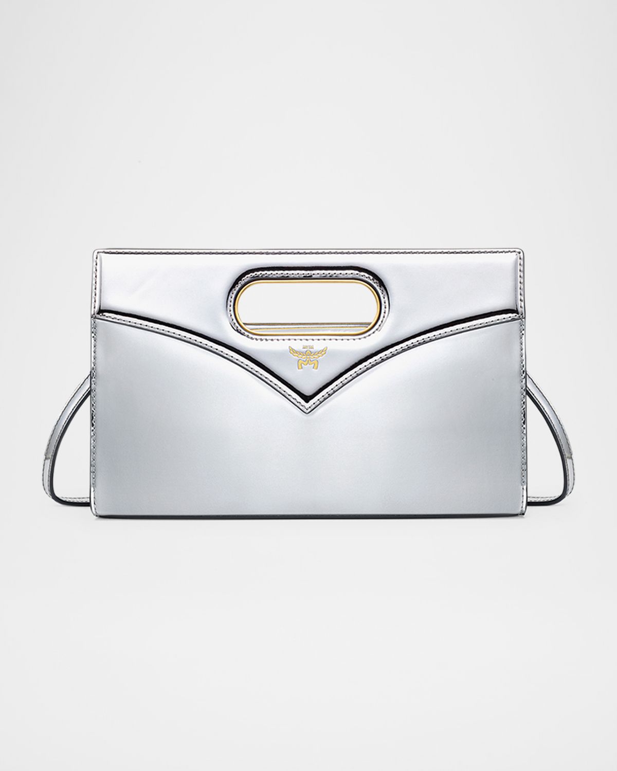 MCM Diamond Metallic Leather Crossbody Bag