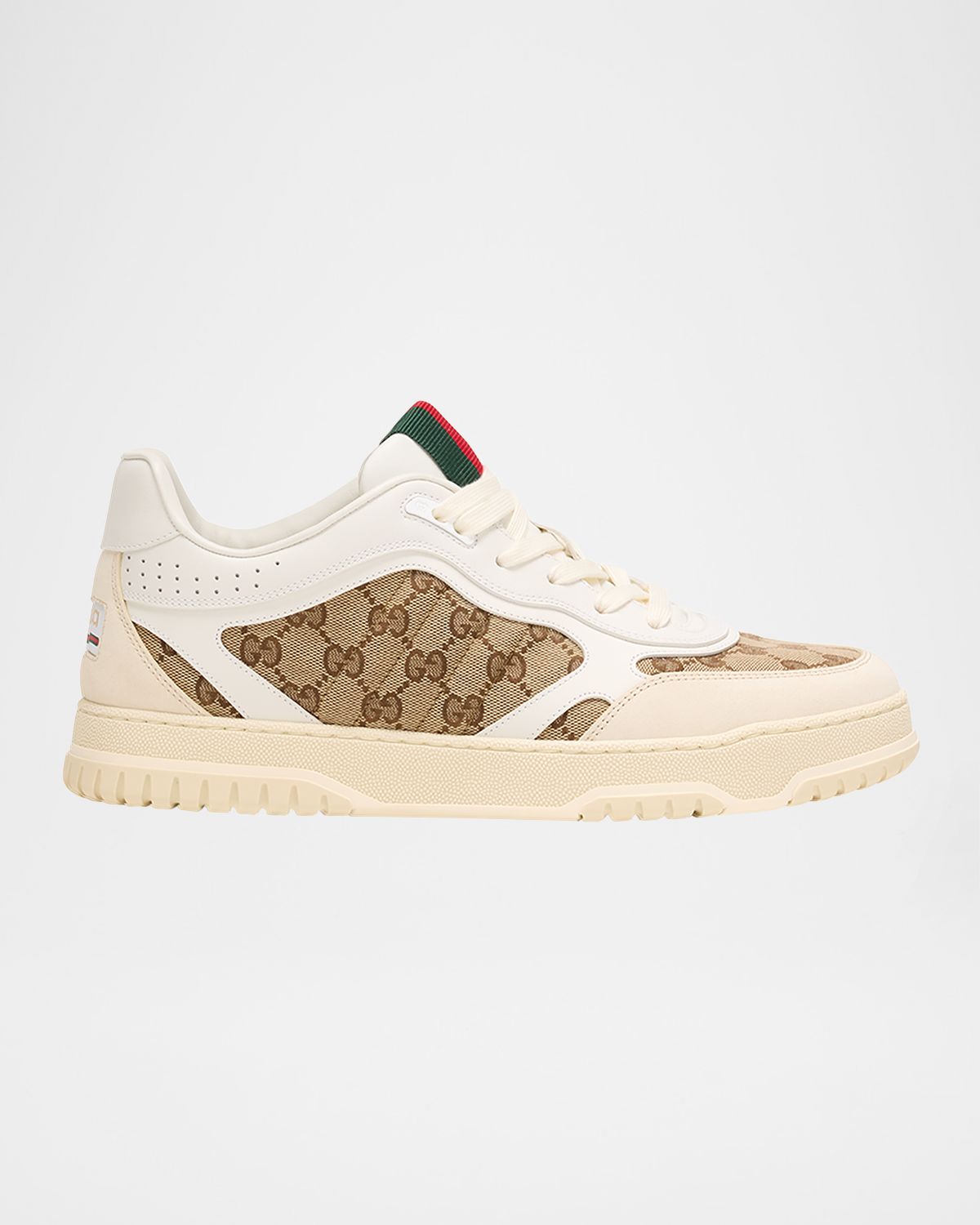 Gucci Men 's Re-Web GG Supreme Canvas and Leather Sneakers