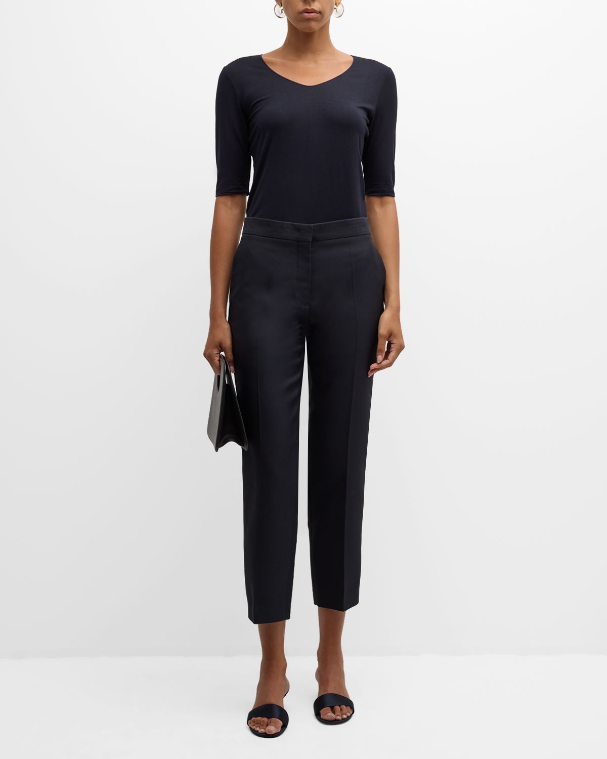 Emporio Armani Fitted Jersey Top