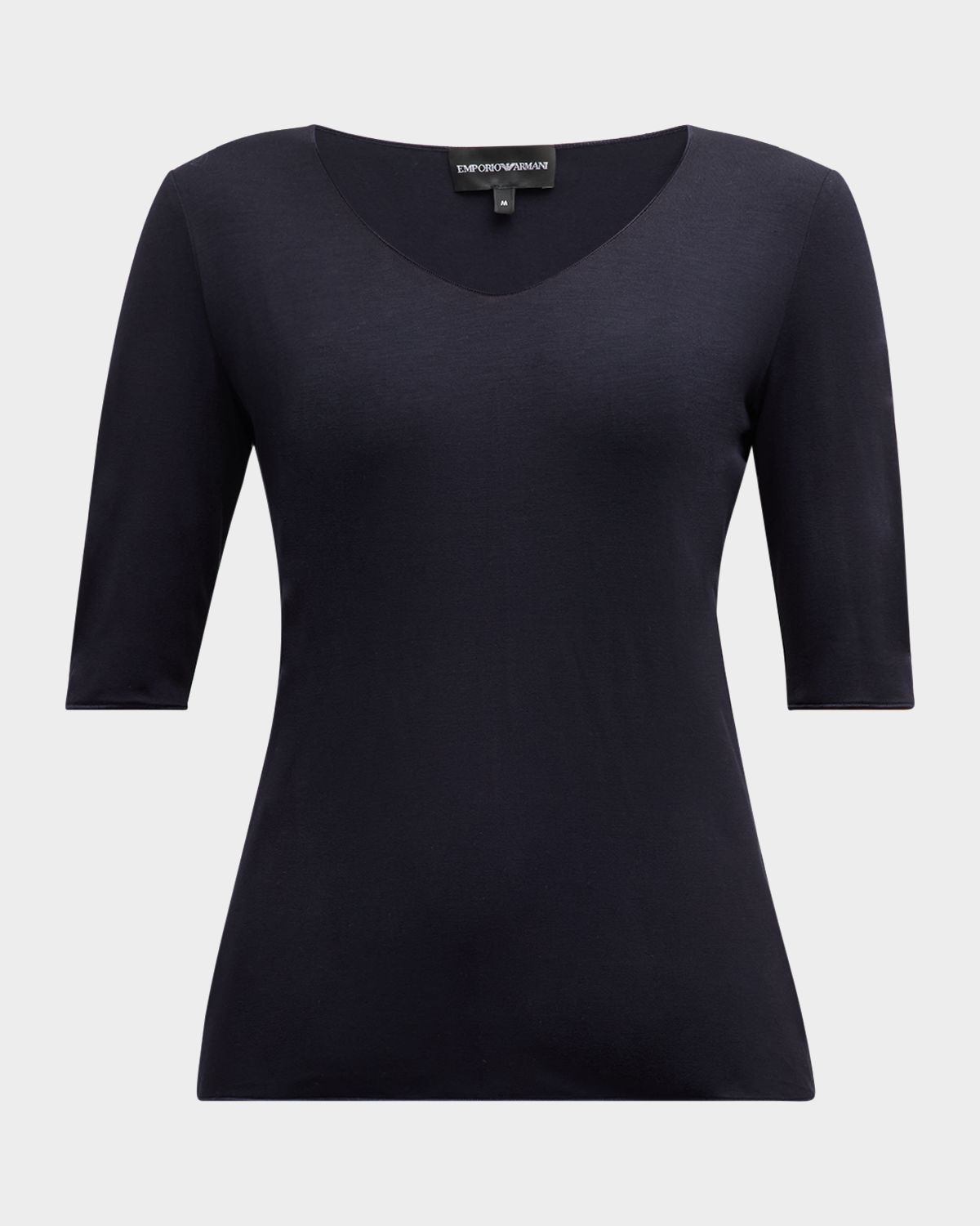 Emporio Armani Fitted Jersey Top