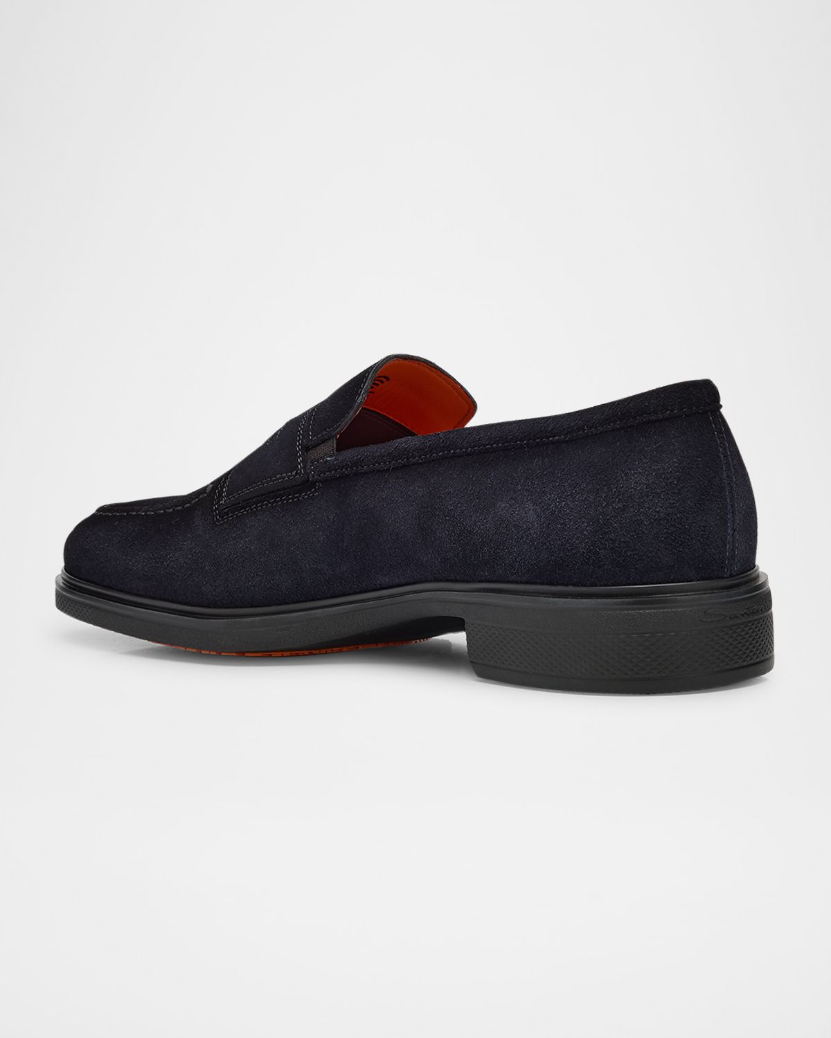 Santoni Men 's Easy Suede Penny Loafers