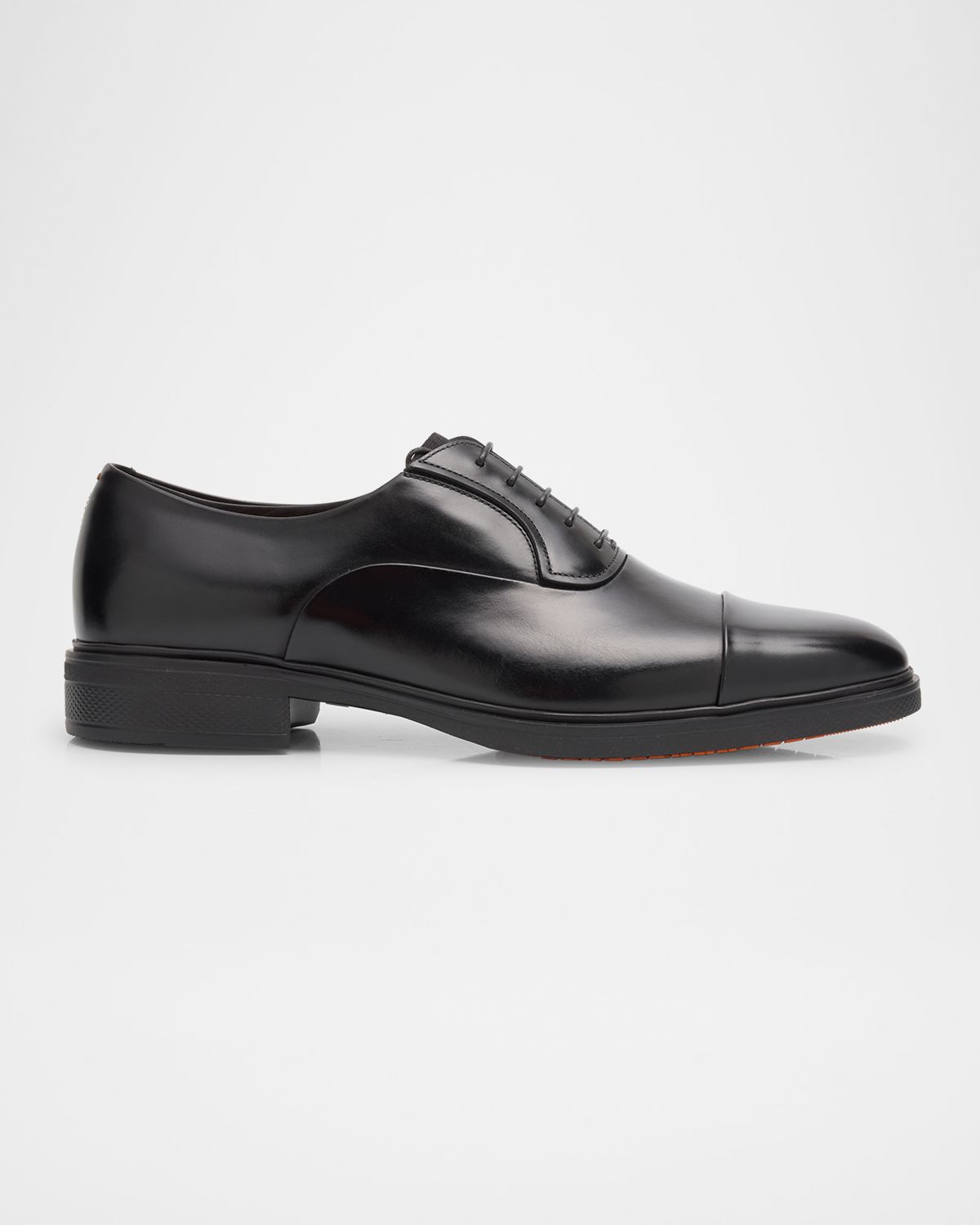 Santoni Men 's Easy Leather Cap-Toe Oxfords