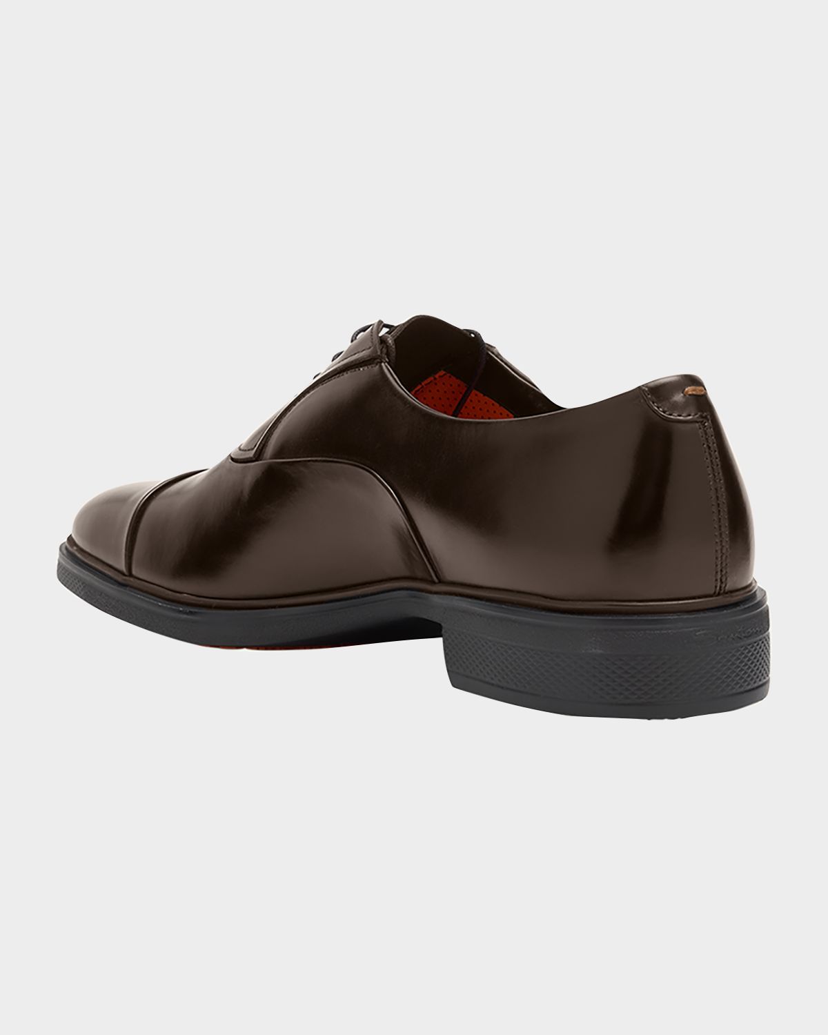 Santoni Men 's Easy Leather Cap-Toe Oxfords
