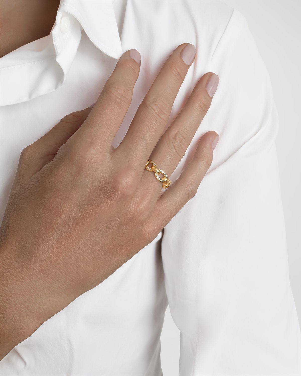 Anabel Aram Jewelry Enchanted Forest Chain Ring