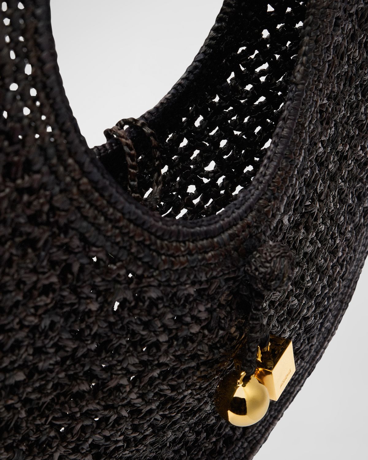 Jacquemus Le Rond Raffia Tote Bag