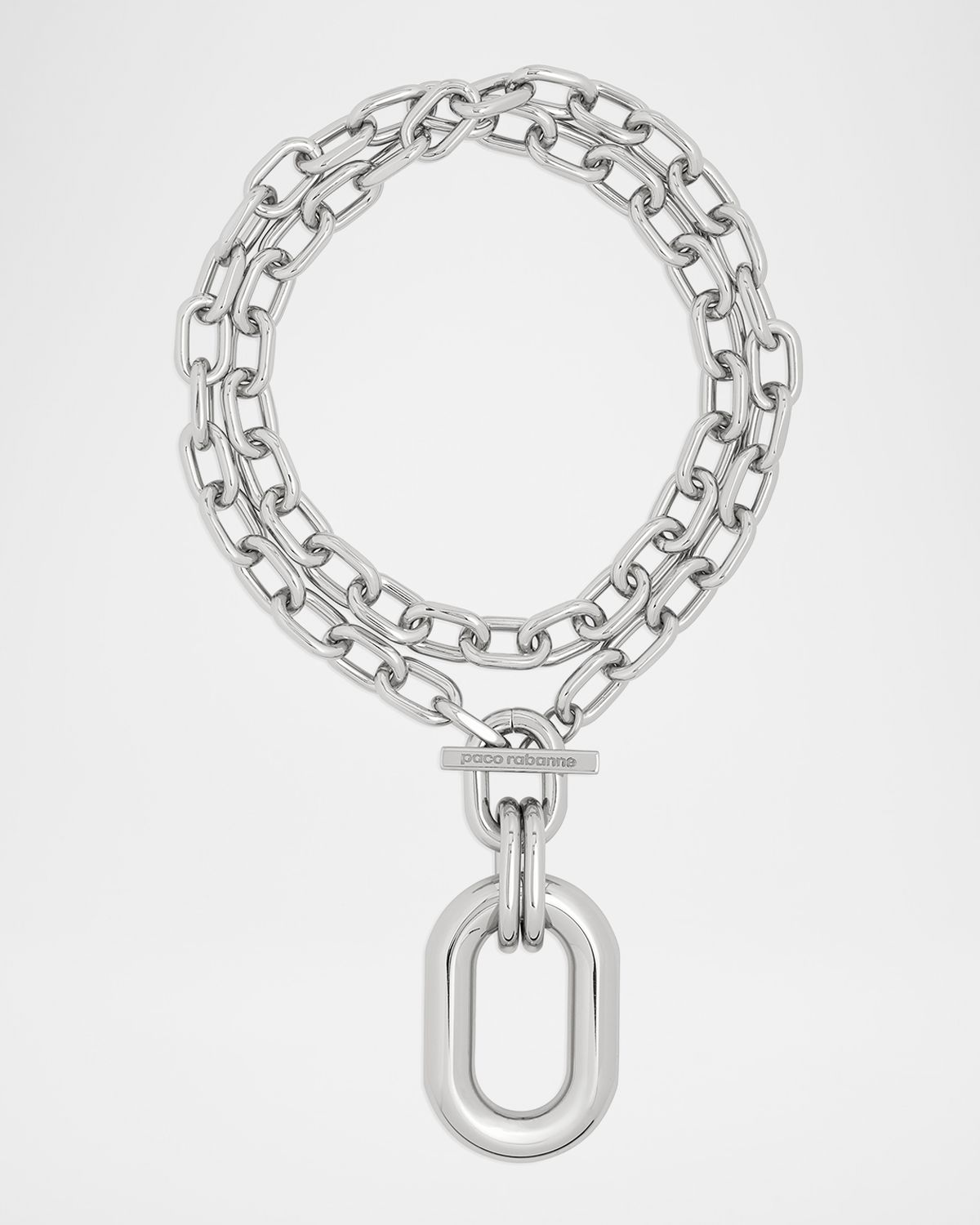 Rabanne XL Chain-Link Pendant Necklace