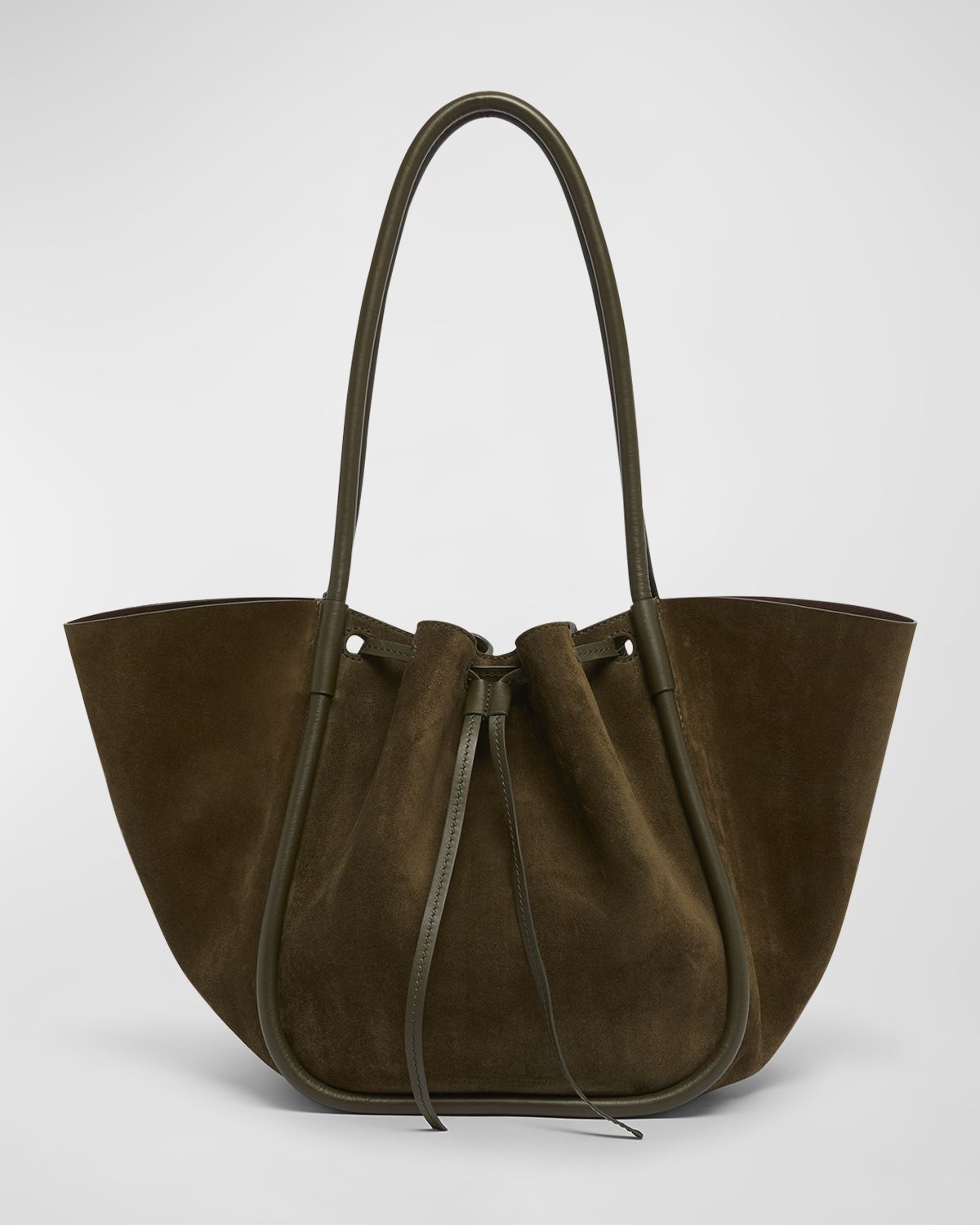 Proenza Schouler Large Drawstring Suede Tote Bag
