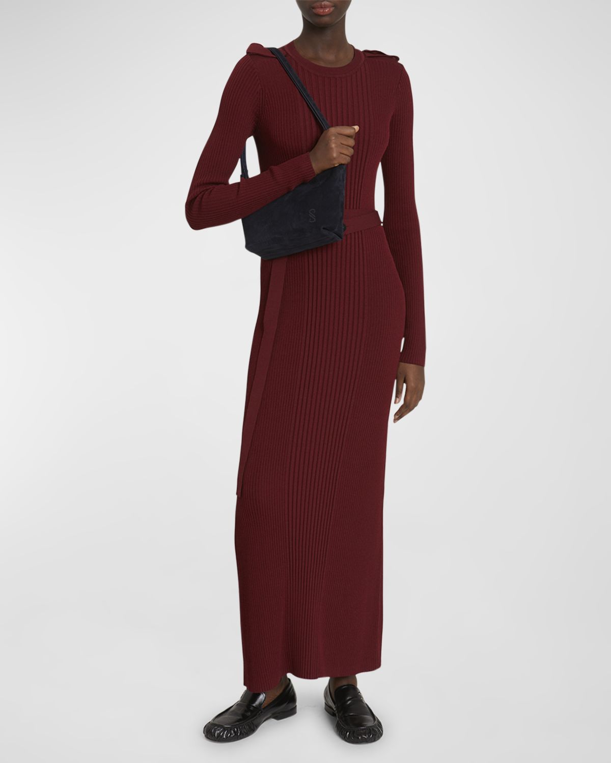 Proenza Schouler Bond Zip Suede Shoulder Bag