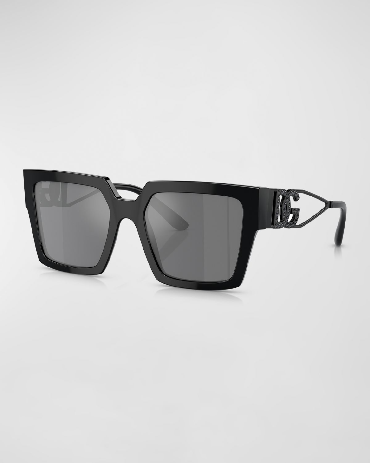 Dolce & Gabbana DG Logo Cutout Square Acetate Sunglasses