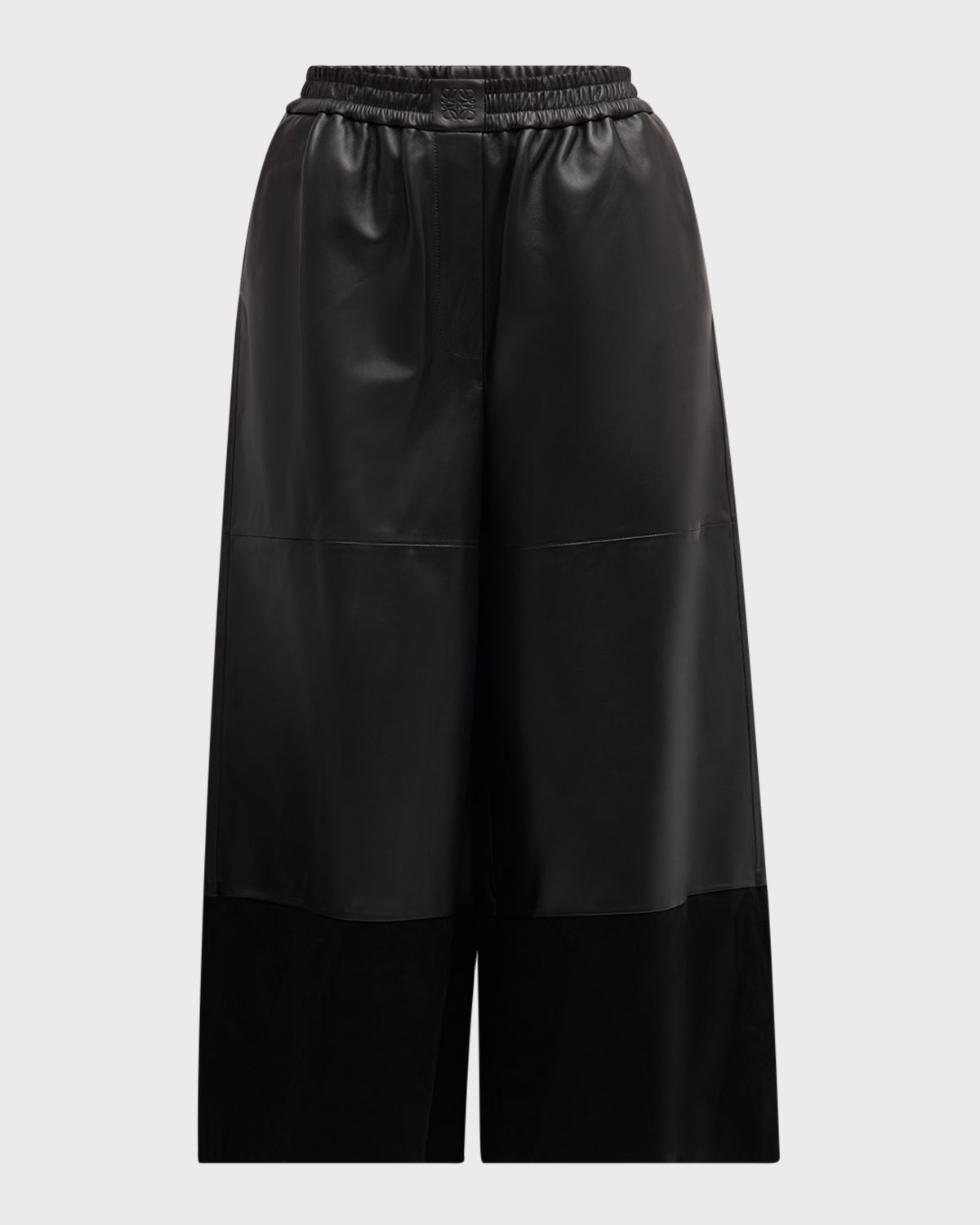 Loewe Cropped Leather and Suede Trousers | Thumbnail 8 Loewe Cropped Leather and Suede Trousers | Thumbnail 8